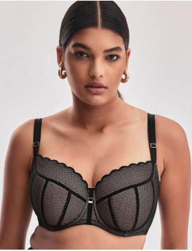 Бюстгальтер полумягкий Alles CHITA PU черный, Цвет: черный, Размеры: 90C, изображение 3