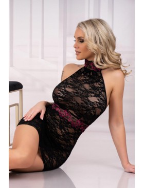 Кружевная сорочка MARC MASSIMO CF 2611 RESTENA KOSZULA, Цвет: черный, Размеры: S/M