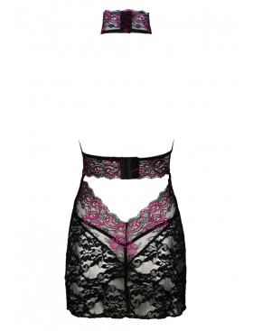 Кружевная сорочка MARC MASSIMO CF 2611 RESTENA KOSZULA, Цвет: черный, Размеры: S/M, изображение 5