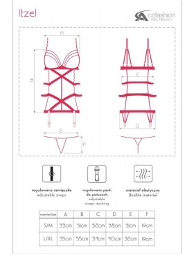 Откровенная сорочка MARC MASSIMO CF 90284 ITZEL KOSZULA, Цвет: черный, Размеры: L/XL, изображение 3