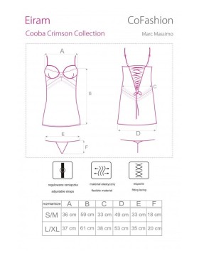 Полупрозрачная сорочка MARC MASSIMO CF 90388 EIRAM KOSZULA, Цвет: черный, Размеры: S/M, изображение 5