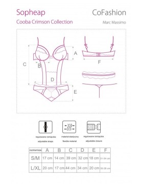 Соблазнительное боди MARC MASSIMO CF 90392 SOPHEAP BODY, Цвет: черный, Размеры: S/M, изображение 5