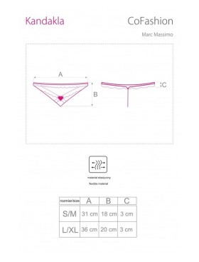 Трусики стринги MARC MASSIMO CF 90402 KANDAKLA PANTY, Цвет: черный, Размеры: S/M, изображение 5