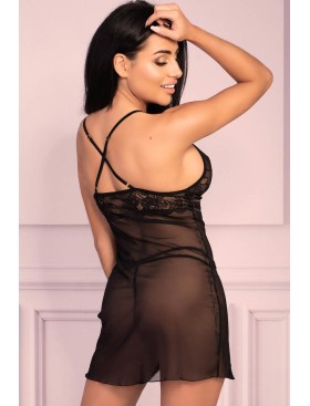 Соблазнительная сорочка MARC MASSIMO CF 90573 NONANA KOSZULA, Цвет: черный, Размеры: S/M, изображение 2