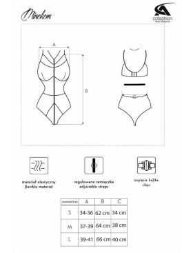 Сексуальное боди MARC MASSIMO CF XG072 MINEKOM BODY, Цвет: черный, Размеры: L, изображение 5