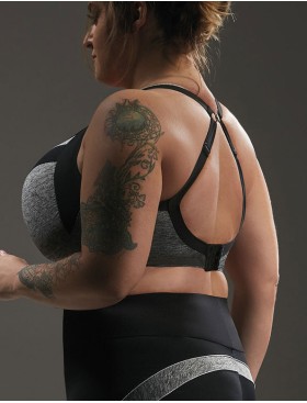 Бюстгальтер спортивный Kris Line BALANCE SPORT bra, Цвет: серый, Размеры: 90H, изображение 2