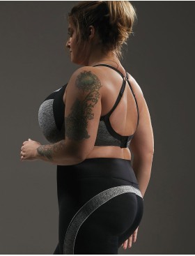 Бюстгальтер спортивный Kris Line BALANCE SPORT bra, Цвет: серый, Размеры: 90H, изображение 4