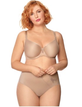 Мягкий формованный бюстгальтер Mefemi ANITA U minimizer мокка, Цвет: мокка, Размеры: 90F, изображение 7