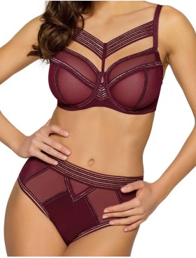 Бюстгальтер мягкий Novika LOU LOU WINE 03 M, Цвет: бургундское вино, Размеры: 65J, изображение 2