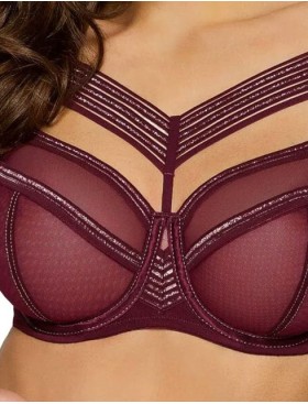 Бюстгальтер мягкий Novika LOU LOU WINE 03 M, Цвет: бургундское вино, Размеры: 65J, изображение 5