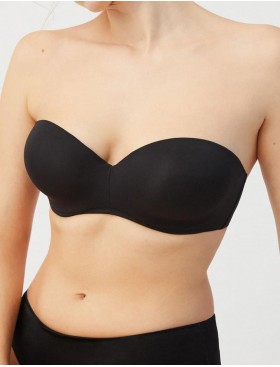 Гладкий бюстгальтер бандо Ysabel Mora 10017 ESSENTIALS черный, Цвет: черный, Размеры: 85C