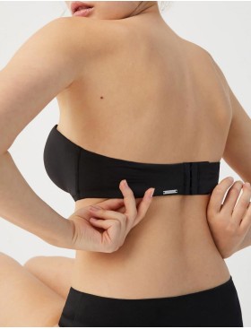 Гладкий бюстгальтер бандо Ysabel Mora 10017 ESSENTIALS черный, Цвет: черный, Размеры: 85C, изображение 2