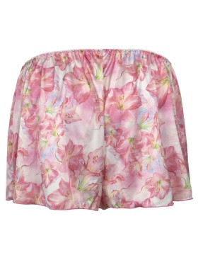Атласные шортики с цветочным узором Anais MIYU CLASSIC SHORTS, Цвет: розовый, Размеры: S/M, изображение 4