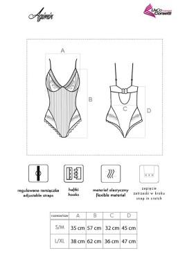 Соблазнительное боди MARC MASSIMO LC 90615 AGIMIN BODY, Цвет: розовый, Размеры: S/M, изображение 4