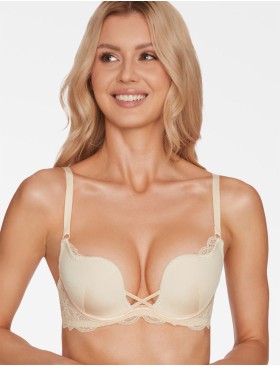 Балконет планж с пуш-ап Esotiq 35431 CLAUDIA BASIC бежевый, Цвет: бежевый, Размеры: 75E, изображение 3