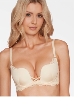 Балконет планж с пуш-ап Esotiq 35431 CLAUDIA BASIC бежевый, Цвет: бежевый, Размеры: 75E, изображение 2