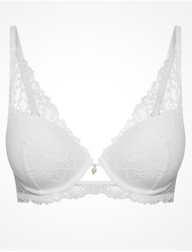 Кружевной бюстгальтер пуш-ап Esotiq TSUNA 39964 белый, Цвет: белый, Размеры: 70E, изображение 9