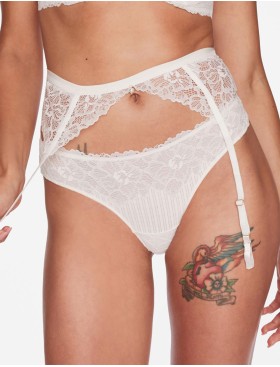 Кружевной пояс Esotiq TSUNA 39969 белый, Цвет: белый, Размеры: L/XL