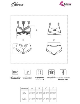 Комплект нижнего белья LIVIA CORSETTI LC 90614 PALMENOM KOMPLET, Цвет: черный, Размеры: S/M, изображение 5