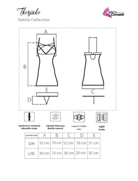 Розовая сорочка с кружевом LIVIA CORSETTI LC 90616 THORJAKO KOSZULA, Цвет: розовый, Размеры: S/M, изображение 5