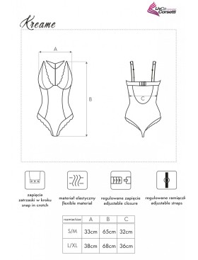 Соблазнительное боди LIVIA CORSETTI LC 90546 KREAME BODY PINK, Цвет: розовый, Размеры: S/M, изображение 4