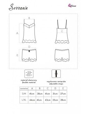 Атласная пижама LIVIA CORSETTI LC 90556 SERRANIN KOMPLET, Цвет: розовый, Размеры: S/M, изображение 6