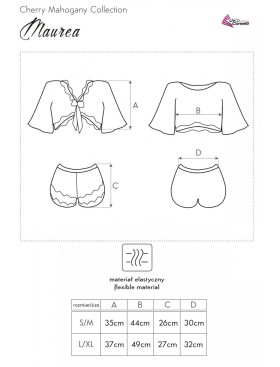 Домашний комплект с шортами LIVIA CORSETTI LC 90562 MAUREA KOMPLET, Цвет: бордовый, Размеры: L/XL, изображение 6