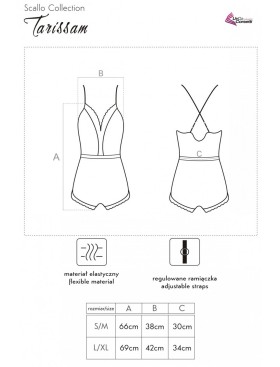 Атласное боди LIVIA CORSETTI LC 90565 TARISSAM BODY BLACK, Цвет: черный, Размеры: L/XL, изображение 6