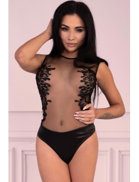Полупрозрачное боди LIVIA CORSETTI LC 90571 KIRAVEN BODY, Цвет: черный, Размеры: L/XL