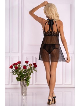 Полупрозрачная сорочка LIVIA CORSETTI LC 90582 NEEARIS KOSZULA, Цвет: черный, Размеры: S/M, изображение 5
