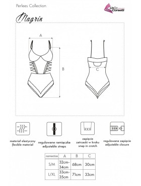 Велюровое боди LIVIA CORSETTI LC 90591 MAGRIN BODY, Цвет: пудровый, Размеры: L/XL, изображение 5