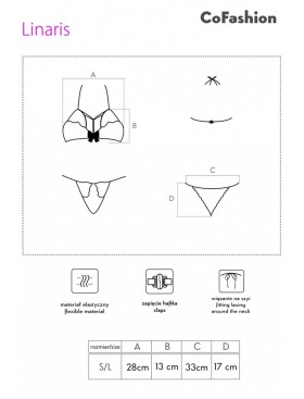 Сексуальный комплект LIVIA CORSETTI CF 2411 LINARIS KOMPLET, Цвет: черный, Размеры: S/M/L, изображение 5