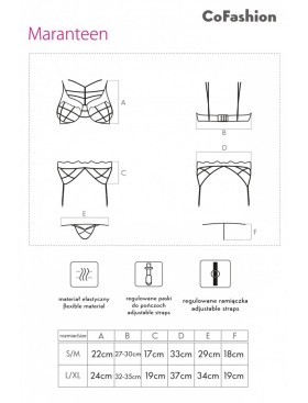 Комплект с поясом для чулок LIVIA CORSETTI CF 90401 MARANTEEN KOMPLET, Цвет: синий, Размеры: S/M, изображение 5