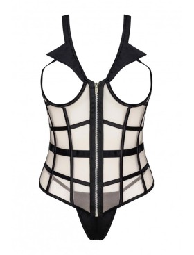 Корсет с открытой грудью LIVIA CORSETTI CF 90650 SCUBA GORSET, Цвет: черный, Размеры: S/M, изображение 6