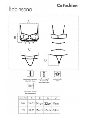 Комплект нижнего белья LIVIA CORSETTI CF 99646 ROBINSONA KOMPLET, Цвет: черный, Размеры: S/M, изображение 4