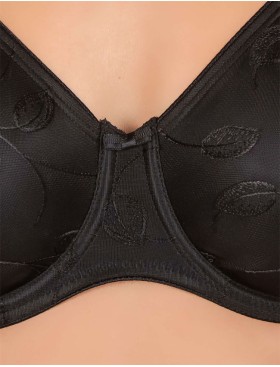 Гладкий бюстгальтер Felina 656 EMOTIONS черный, Цвет: черный, Размеры: 100B, изображение 5