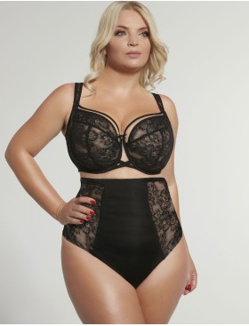 Мягкий бюстгальтер на большую грудь Kris Line VENICE soft full cup, Цвет: черный+бежевый, Размеры: 65G, изображение 2