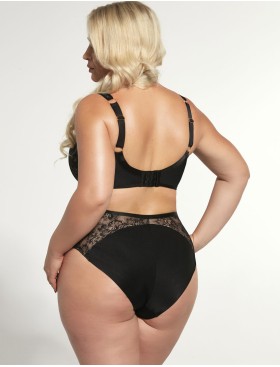 Высокие трусы слипы Kris Line VENICE high waist, Цвет: черный+бежевый, Размеры: M, изображение 4