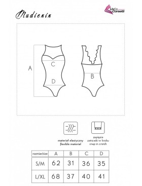 Черное боди LIVIA CORSETTI LC 90654 MUDIENIN BODY, Цвет: черный, Размеры: L/XL, изображение 6