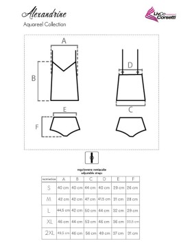 Комплект из топа и шортиков LIVIA CORSETTI LC 90656 ALEXANDRINE KOMPLET, Цвет: черный, Размеры: M, изображение 6