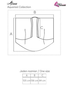 Халат с широкими рукавами LIVIA CORSETTI LC 90657 ATENNA SZLAFROK, Цвет: черный, Размеры: S/M/L, изображение 5