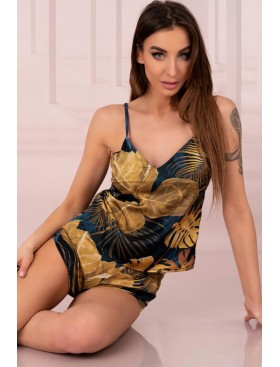 Комплект из топа и шортиков LIVIA CORSETTI LC 90659 DAMEN KOMPLET, Цвет: темно-синий, Размеры: M