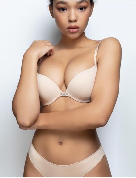 Гладкий бюстгальтер пуш-ап Opium B-2 SKIN, Цвет: телесный, Размеры: 80C, изображение 3