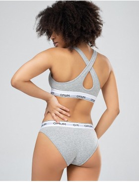 Трусы слипы хлопковые Opium T-95 MELANGE GREY, Цвет: серый меланж, Размеры: S, изображение 4