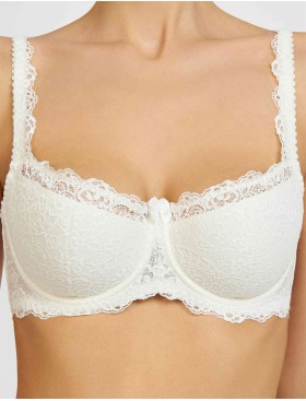 Бюстгальтер балконет Simona M 608 молоко, Цвет: молоко, Размеры: 90B