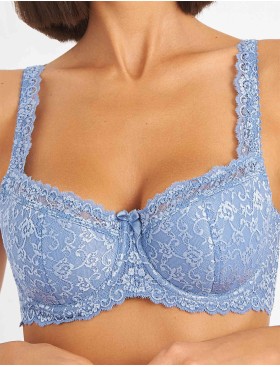 Бюстгальтер балконет Simona M 608 ниагара, Цвет: ниагара, Размеры: 90B