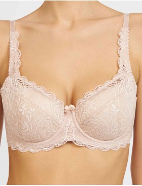 Бюстгальтер на сшивном поролоне Simona M 802/24 серебристый пион, Цвет: серебристый пион, Размеры: 75H