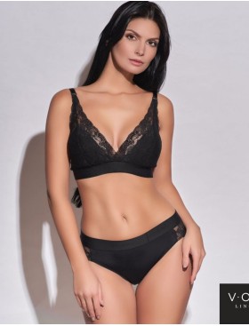 Бюстгальтер бралетт без косточек VOVA LIZA V24116, Цвет: черный, Размеры: S, изображение 2