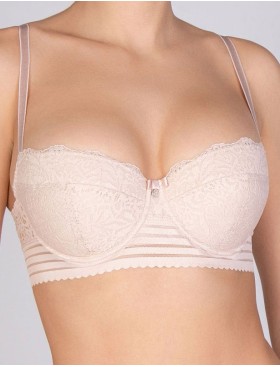 Бюстгальтер балконет пуш-ап VOVA PAOLA V48430 серебристый пион, Цвет: серебристый пион, Размеры: 80D