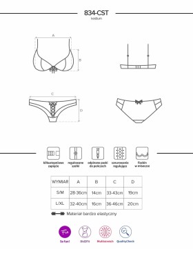 Ролевой костюм медсестры Obsessive 834 NURSE COSTUME, Цвет: бирюзовый, Размеры: S/M, изображение 6